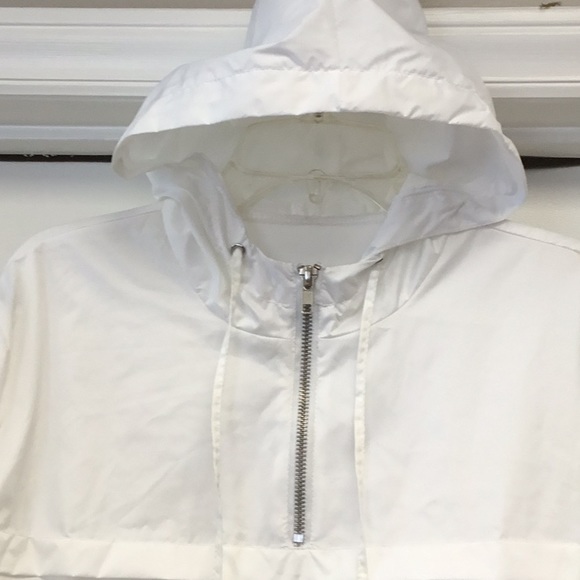 Reflex Nylon White Hoodie Crop Top Small New - Picture 2 of 6